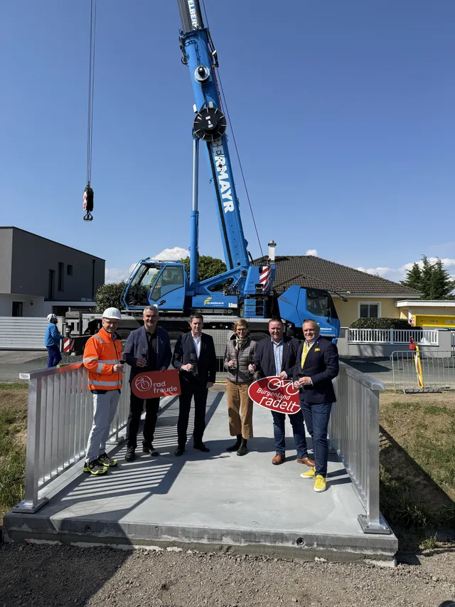 SW Umwelttechnik eröffnet die erste UHPC Radwegbrücke im Burgenland