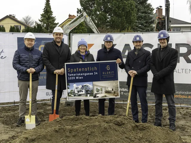 Spatenstich für Neubauprojekt „Tamariskengasse 34“ in 1220 Wien