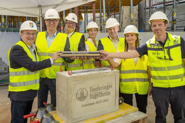 Boehringer Ingelheim legt Grundstein für neues Bürogebäude