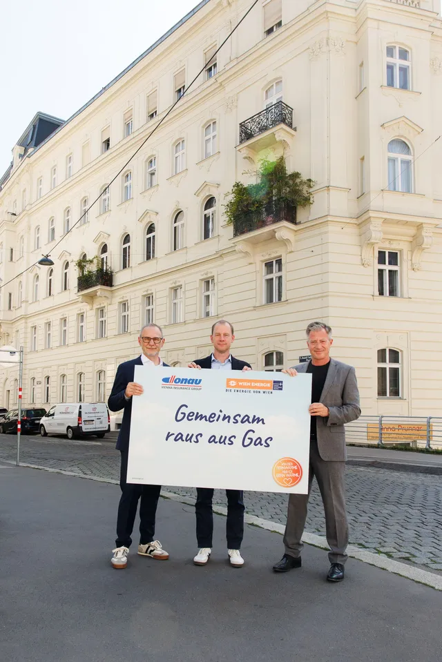 DONAU Versicherung und Wien Energie bringen eines der größten Altbau-Zinshäuser Wiens raus aus Gas