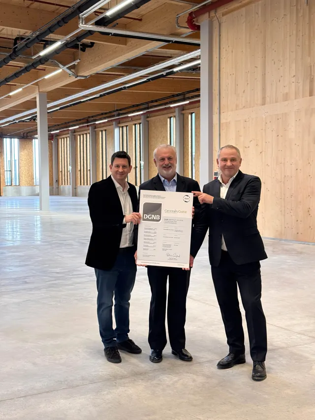 Greenity Gate erhält DGNB‑Zertifikat in Platin