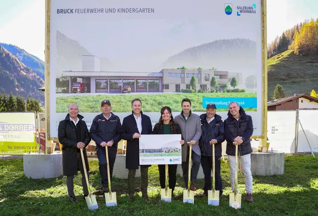 Neue Feuerwehr und neuer Kindergarten für Bruck