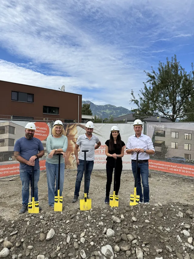 Start fürs Wohnprojekt Sebastian-Kneipp-Straße in Feldkirch / Nofels