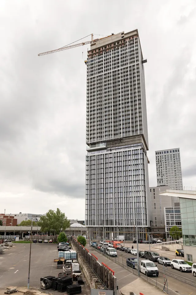 155 Meter-Marke erreicht: Dachgleiche bei Vienna Twentytwo