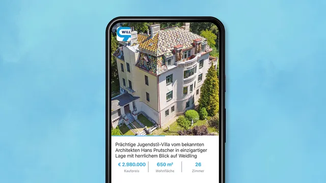 Villa Meran des Architekten Hans Prutscher zum Verkauf