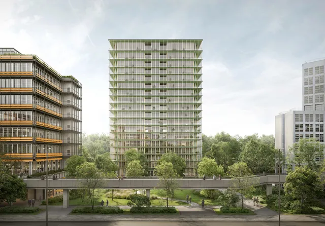 Becken plant Wohnturm in der Hamburger City Nord