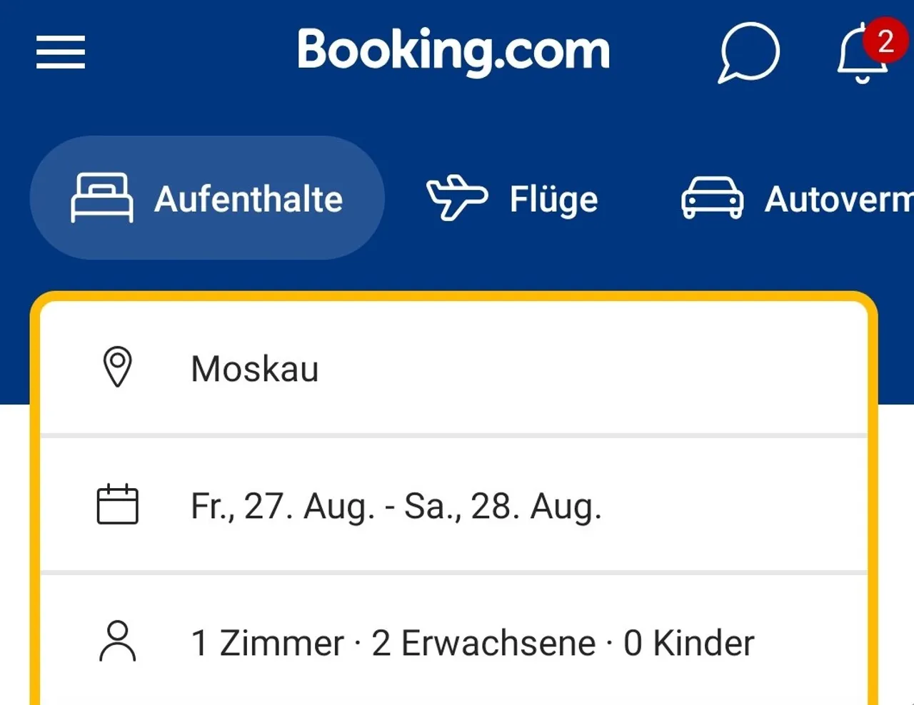 Booking.com muss in Russland Millionenstrafe zahlen