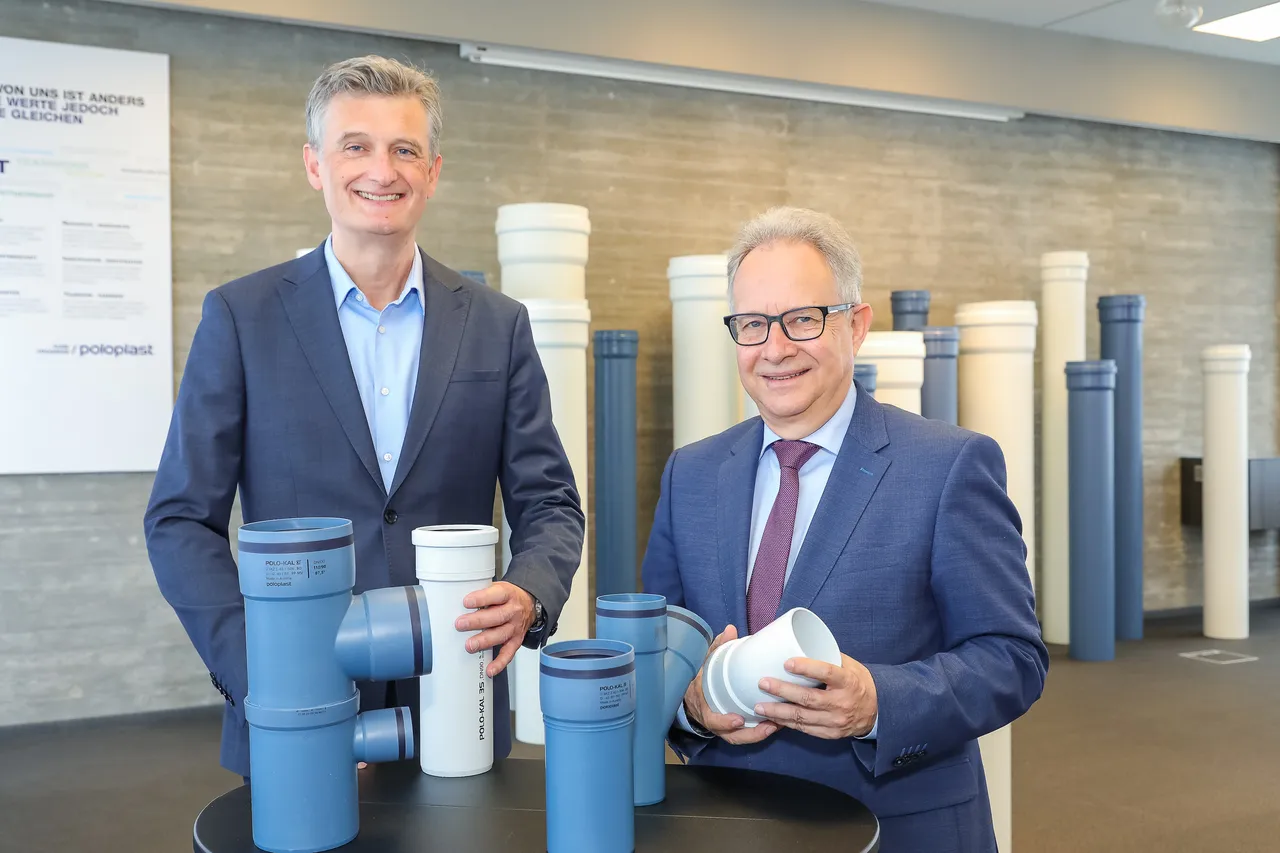 POLOPLAST CEO Wolfgang Lux und CFO Konstantin Urbanides