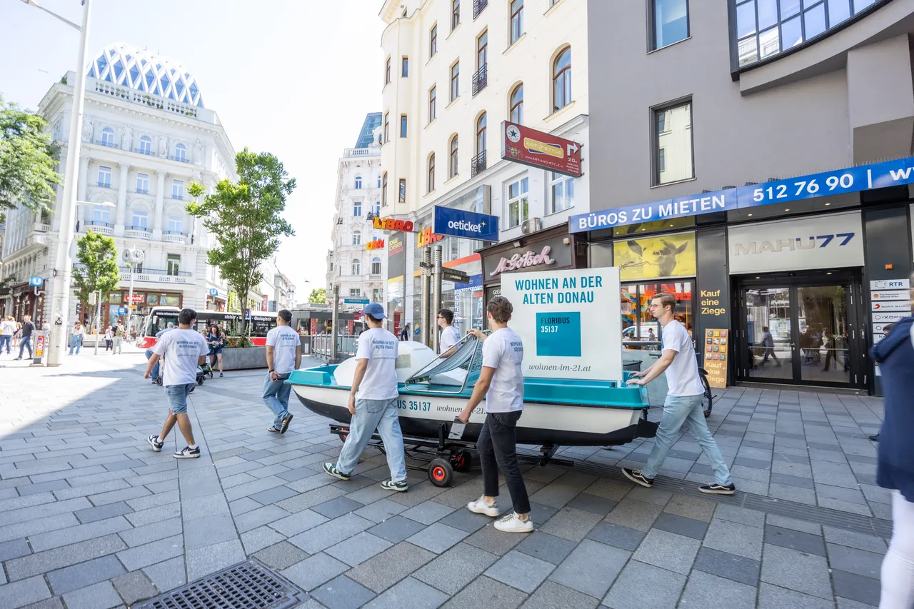 Tretboot für die Alte Donau