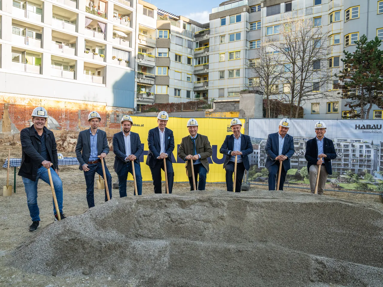 Spatenstich für Wohnbauprojekt "Love You Goethe" in Linz