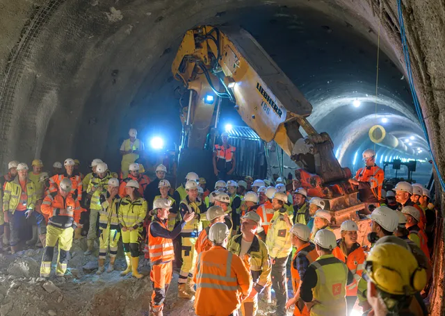 Erster Durchschlag im Semmering-Basistunnel