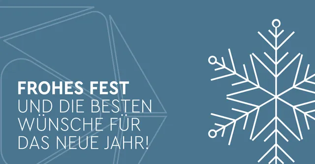 Gesegnete Weihnachten und guten Rutsch!