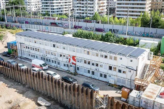 Strabag versorgt Baustelle mit eigenem Solarstrom