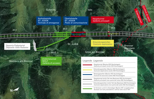 Baufortschritt am Brenner Basistunnel