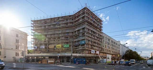 Dachlgeichenfeier für Wohnbauprojekt Landstraße Hauptstraße