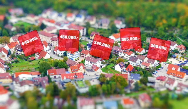 Preisschere bei Wohnimmobilien 2020