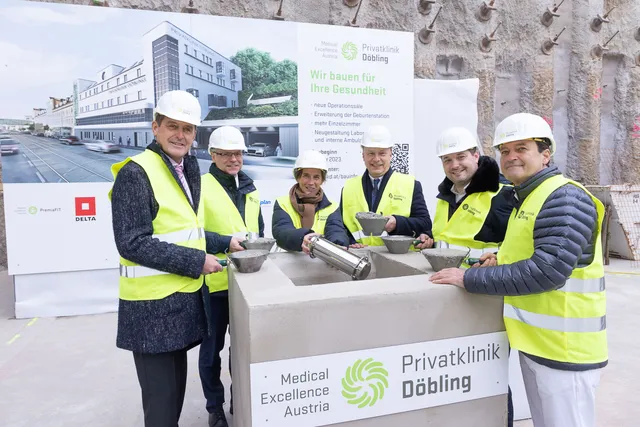 Privatklinik Döbling: Grundstein für Zubau gelegt