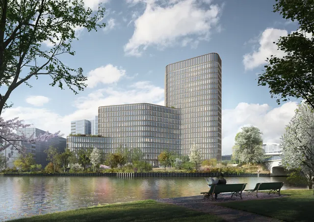 Grundsteinlegung für nachhaltiges Bürohochhaus der CA Immo in der Berliner Europacity