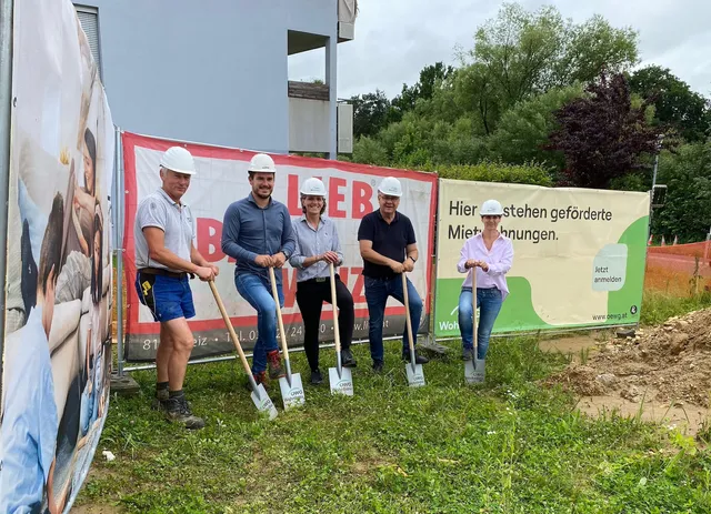 Spatenstich für neue Wohnungen in Bad Waltersdorf durch ÖWG Wohnbau