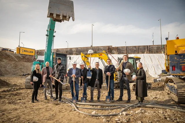 Baustart für den 65 Meter hohen Wohnturm  „Level KS 1 Tower“ in Graz