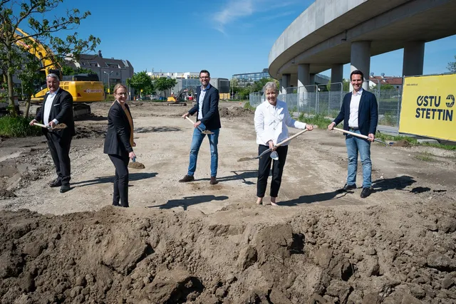 Spatenstich für Schulneubau in Wien Donaustadt