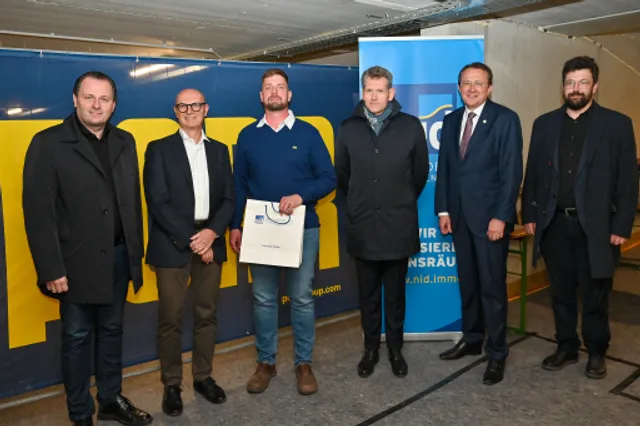 NID: Gleichenfeier für Parkhaus „Quartier Mitte“ in St. Pölten