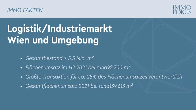 Logistik/Industriemarkt Wien und Umgebung