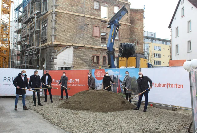 Spatenstich für Stadthaus Eugenstraße