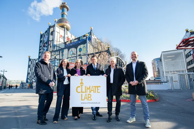 Spatenstich für das „Climate Lab“ in Spittelau