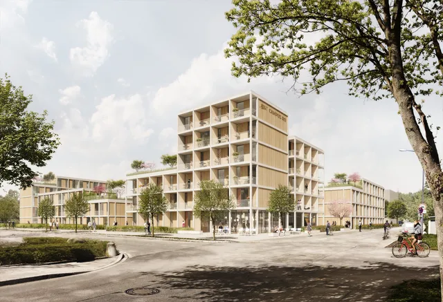 Holzhybrid-Studenten-Quartier mit DGNB-Platin-Zertifikat