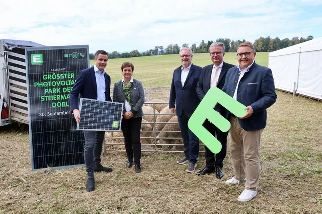 Baustart für größten Photovoltaik-Park der Steiermark