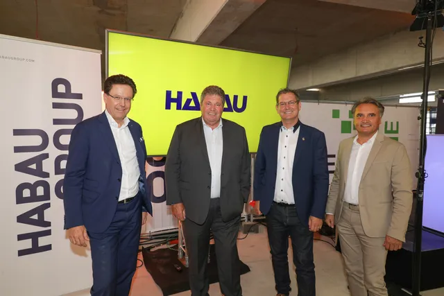 Habau feiert Dachgleichenfeier für Innovation Hub