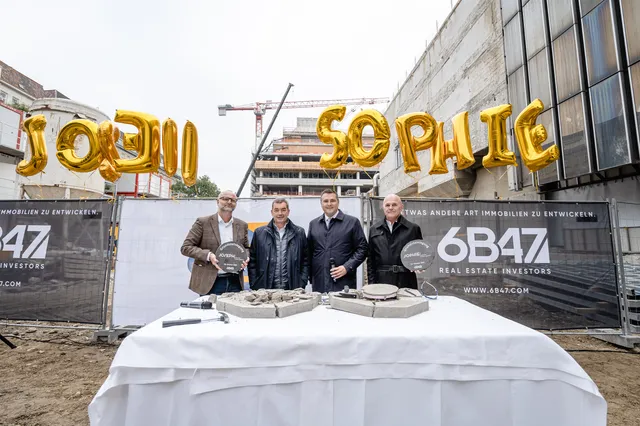 6B47 feiert Grundsteinlegung  im Althan Quartier