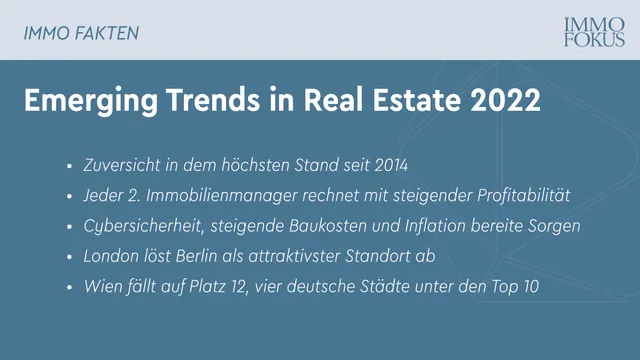 Immobilienbranche blickt wieder optimistisch in die Zukunft