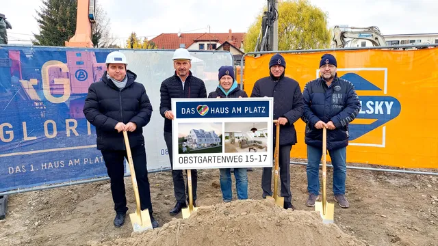 Glorit feiert Spatenstich im Obstgartenweg