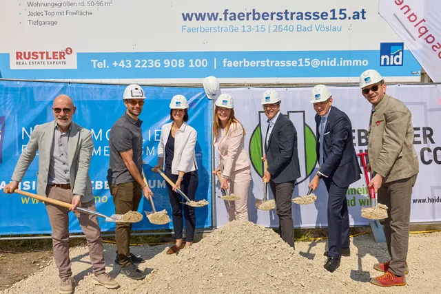 Faerber²: Spatenstich für NID Wohnbauprojekt in Bad Vöslau