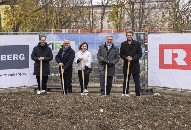 Mödling: Spatenstich für Grüne Stadtvillen