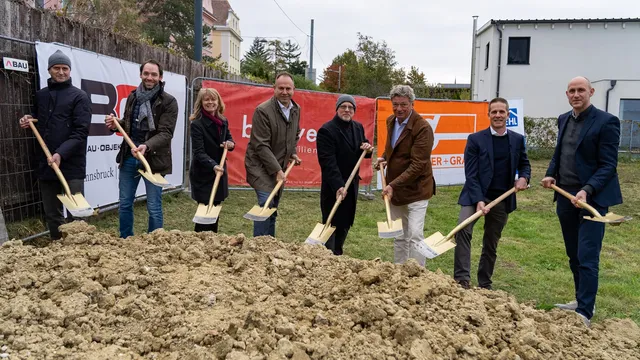 Spatenstich des Projektes Stadtvillen Wilhelminenberg